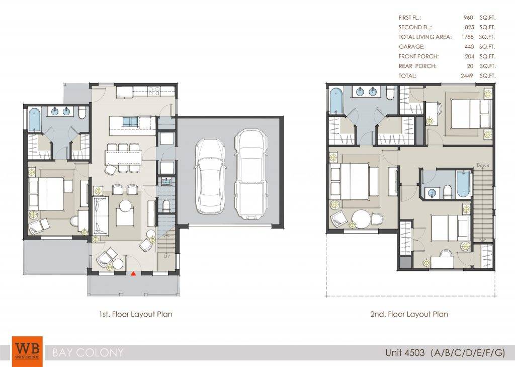 4503 bay colony pointe west floor plan 2449 sq ft
