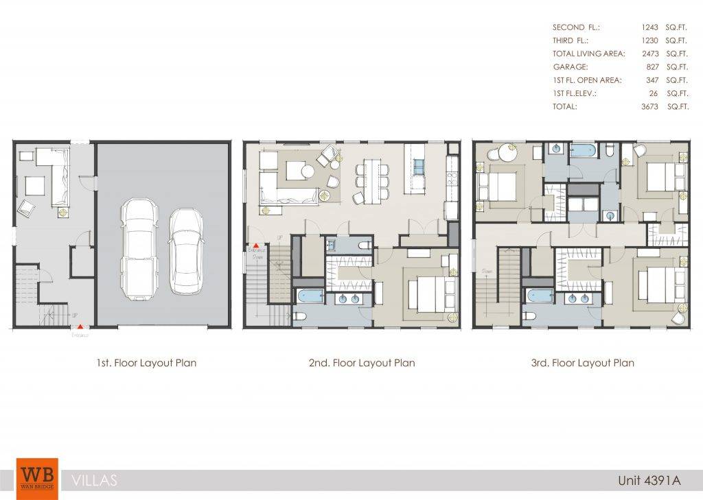 V 4391A-0529 villas at kings harbor rental home floor plan