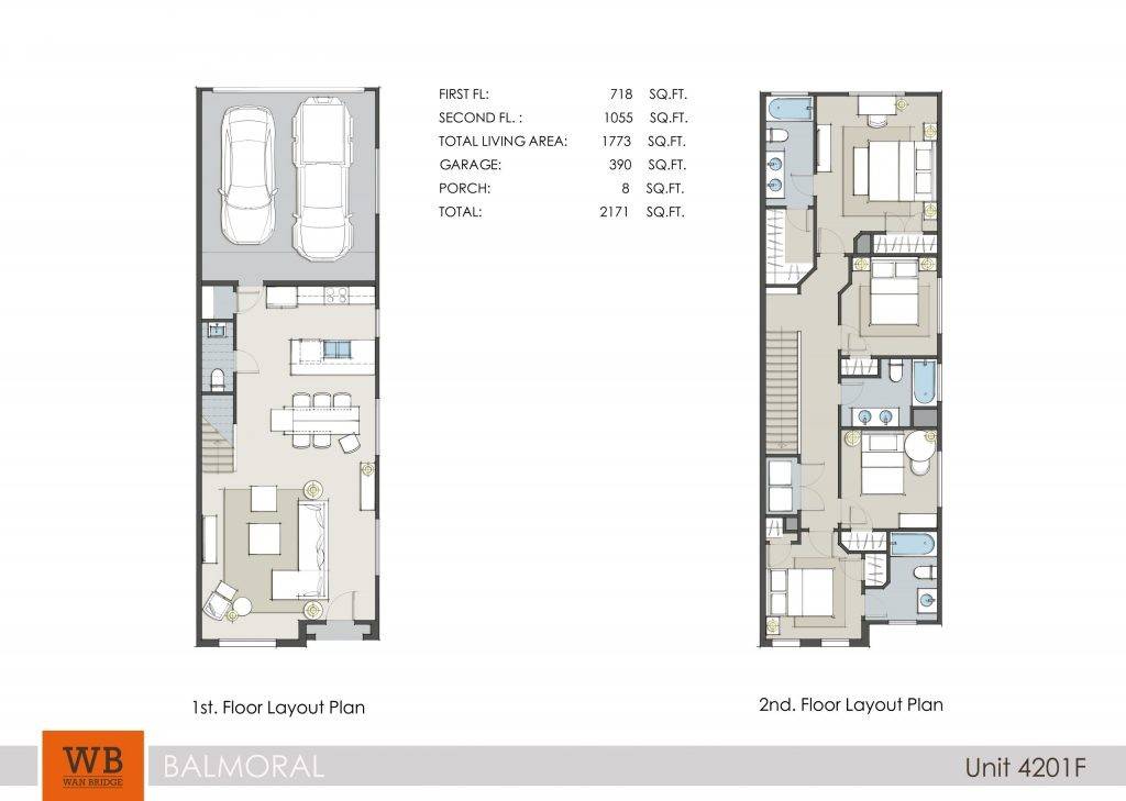 4201F-clearwater at balmoral floor plan layout 2171 sq ft