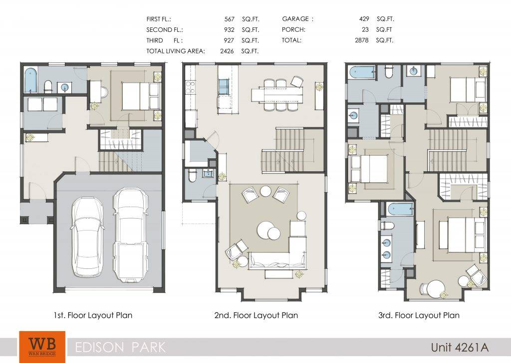 edison park houston rental floor plan layout