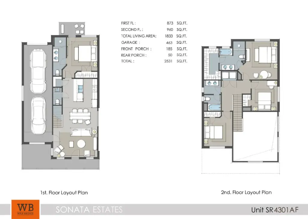 sonata estates floorplan 4b 3.5bath - SR 44301 A f